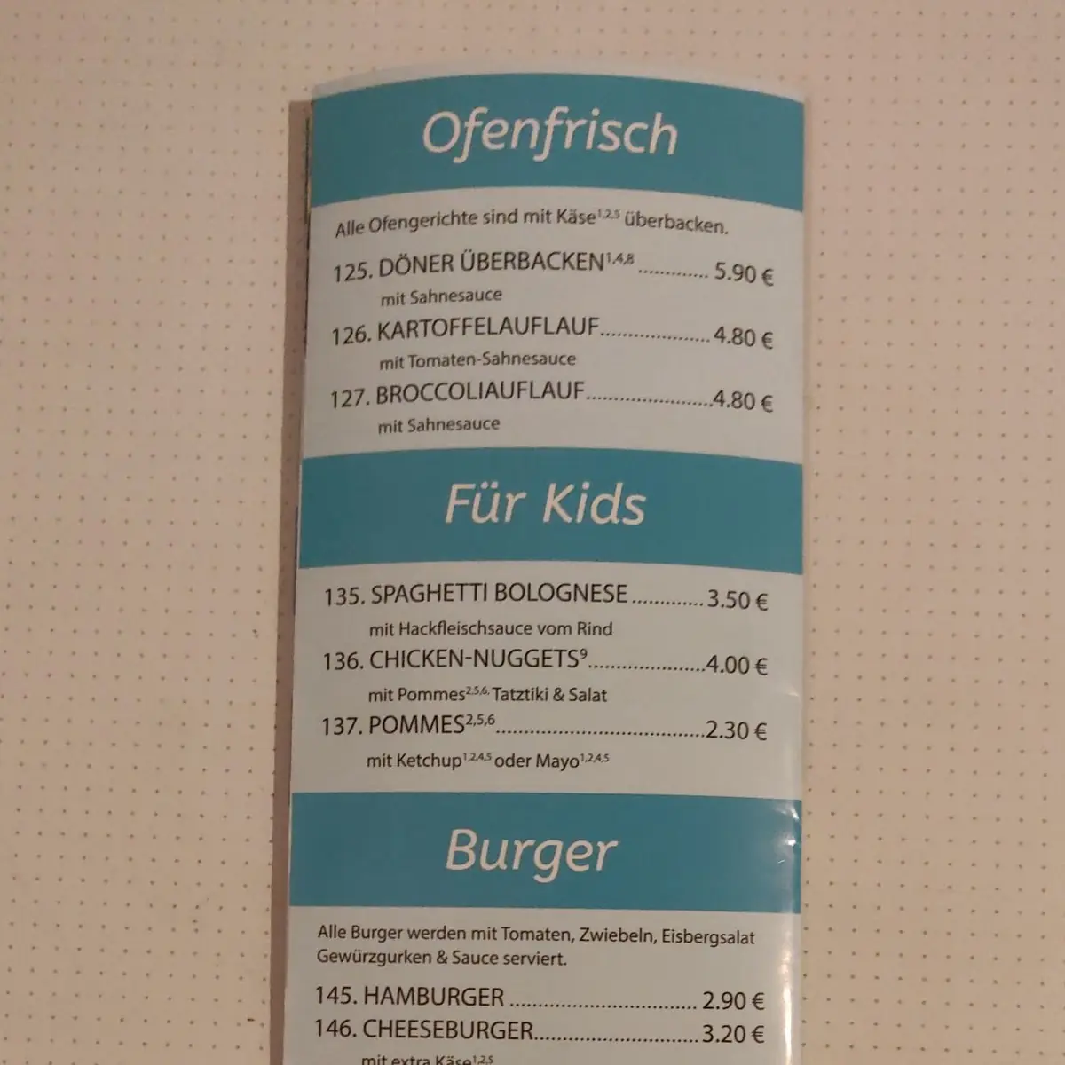 Speisekarte photo 8