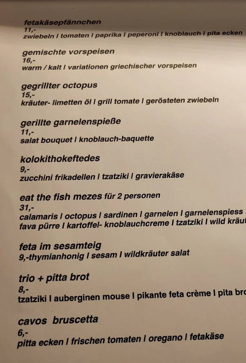 Speisekarte photo 4