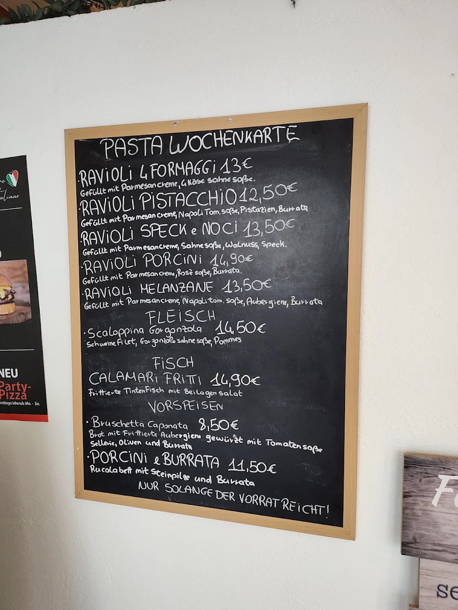 Speisekarte, Imbiss Cuore Italiano