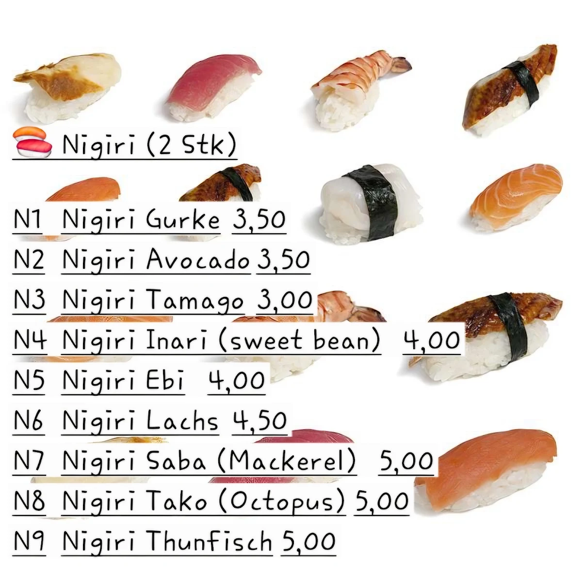 Speisekarte photo 2
