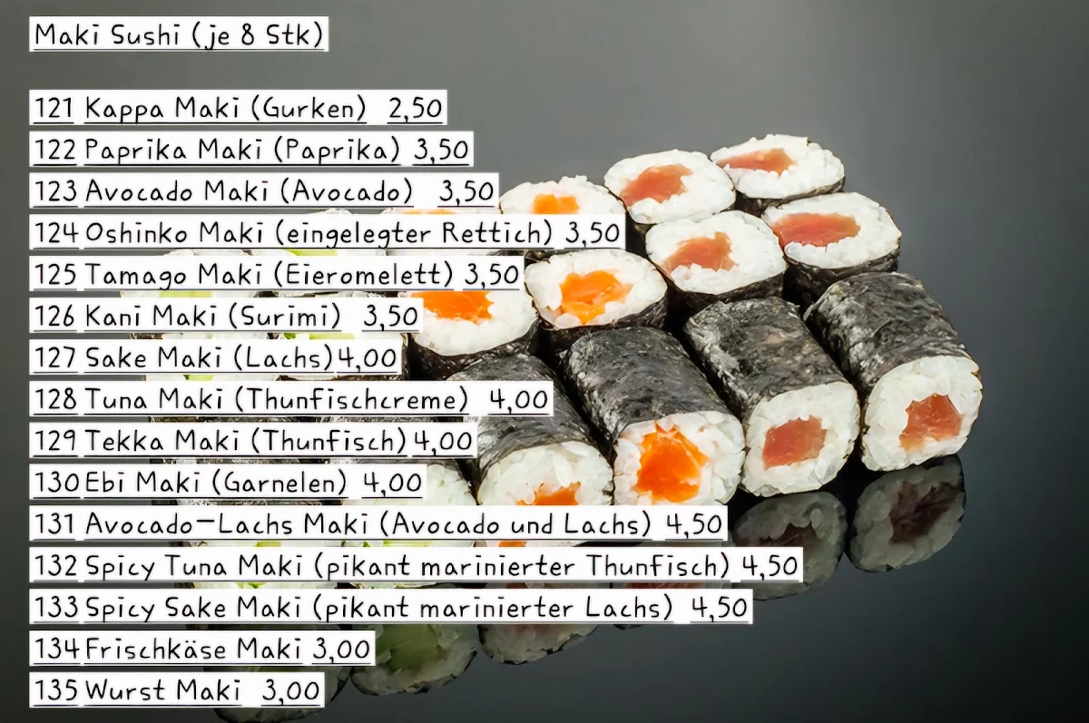 Speisekarte photo 6