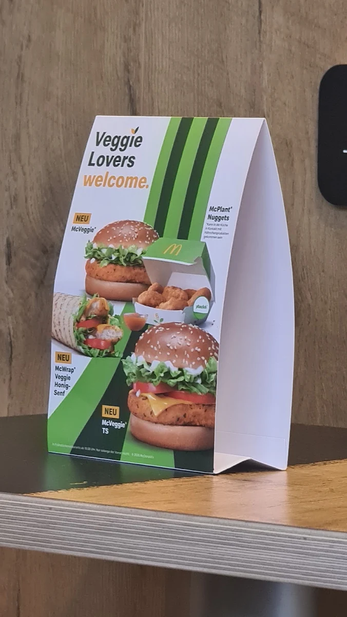Speisekarte, McDonald's