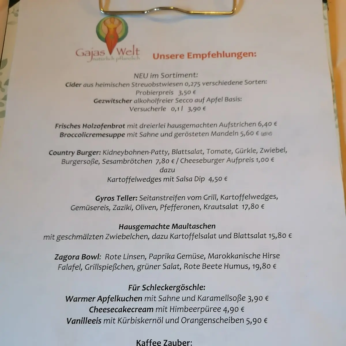 Speisekarte photo 1