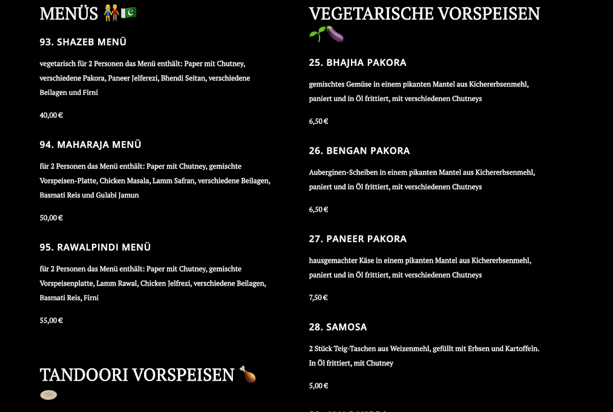 Speisekarte photo 4