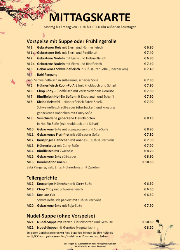 Speisekarte photo 2