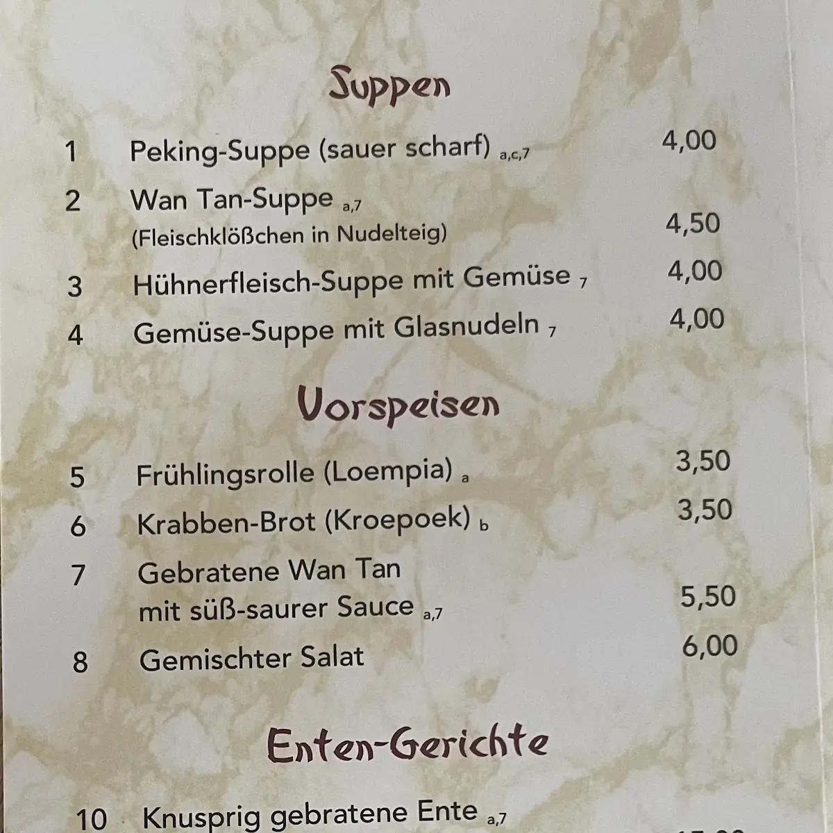Speisekarte photo 3