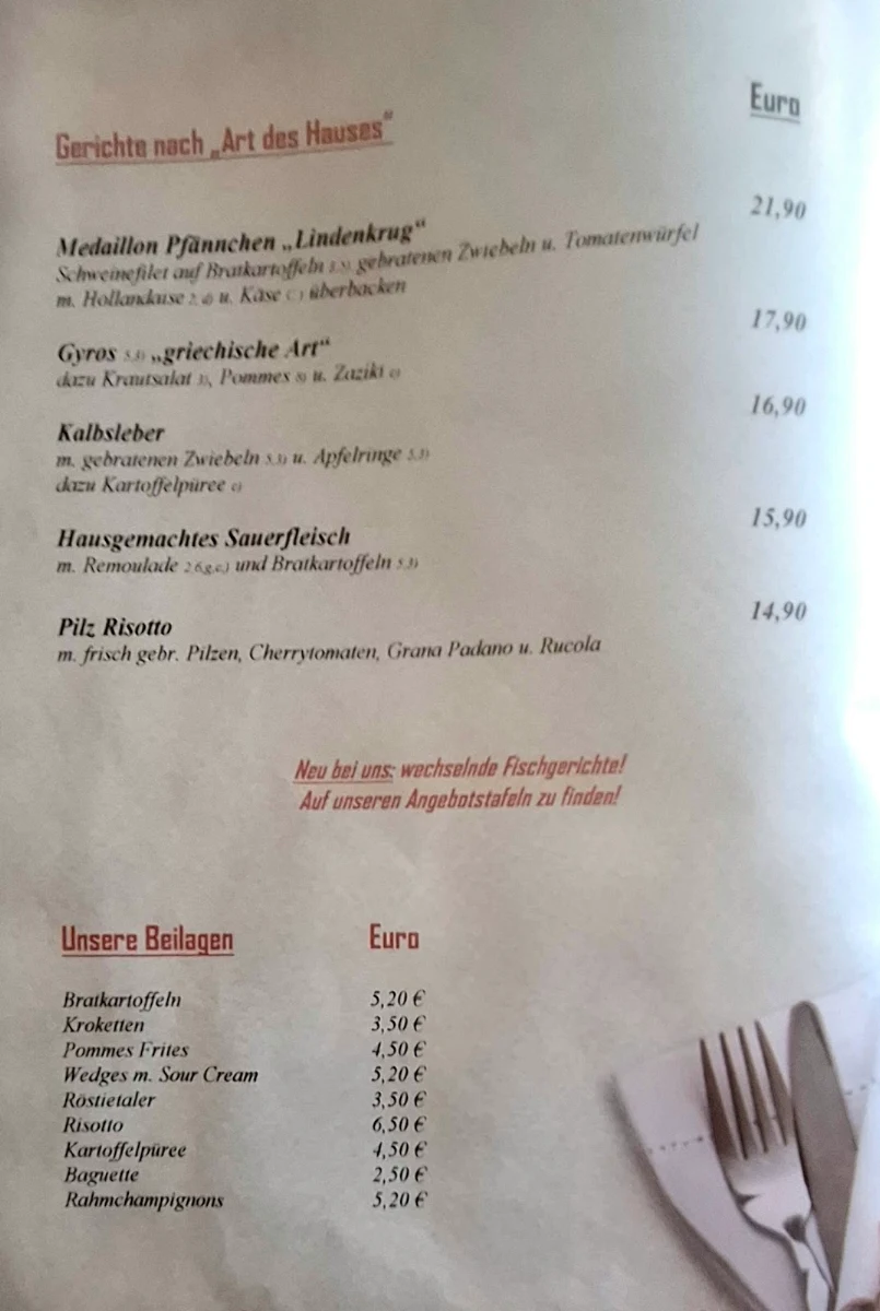 Speisekarte photo 4