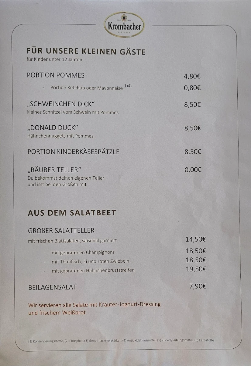 Speisekarte photo 2