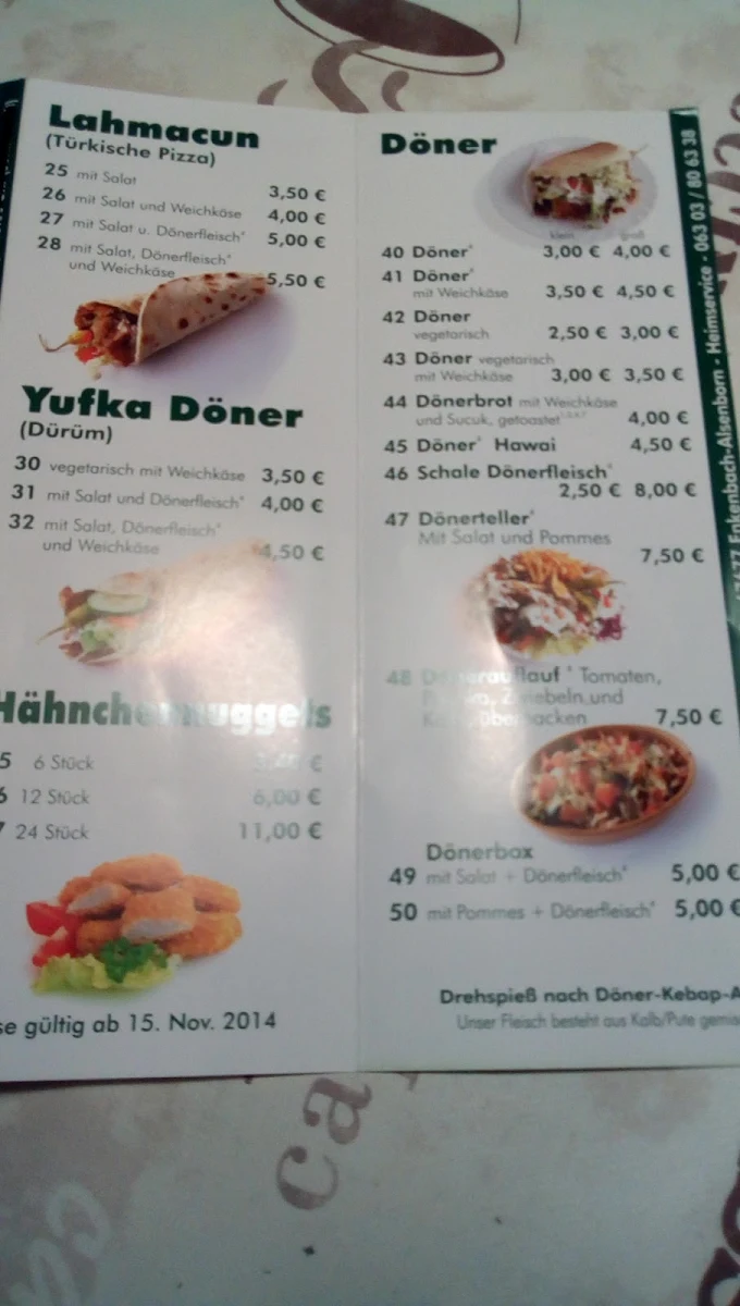 Speisekarte photo 5