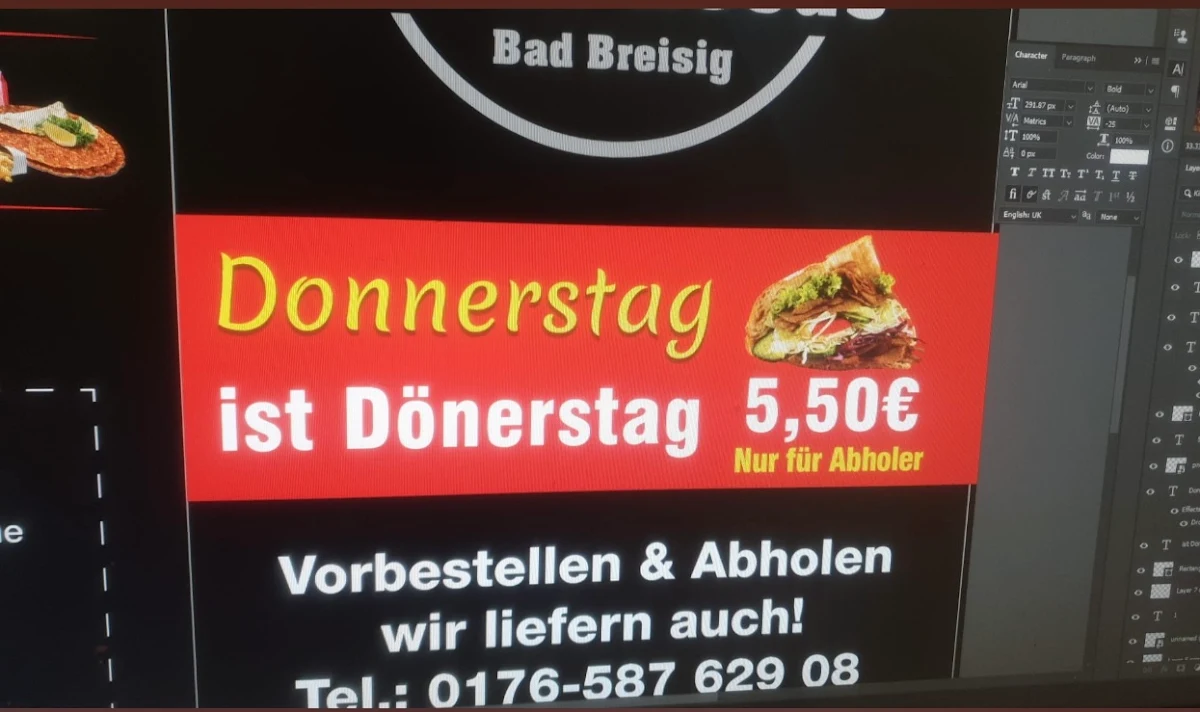Speisekarte, Miran Kebab