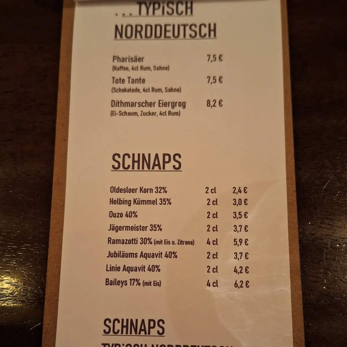 Speisekarte photo 3