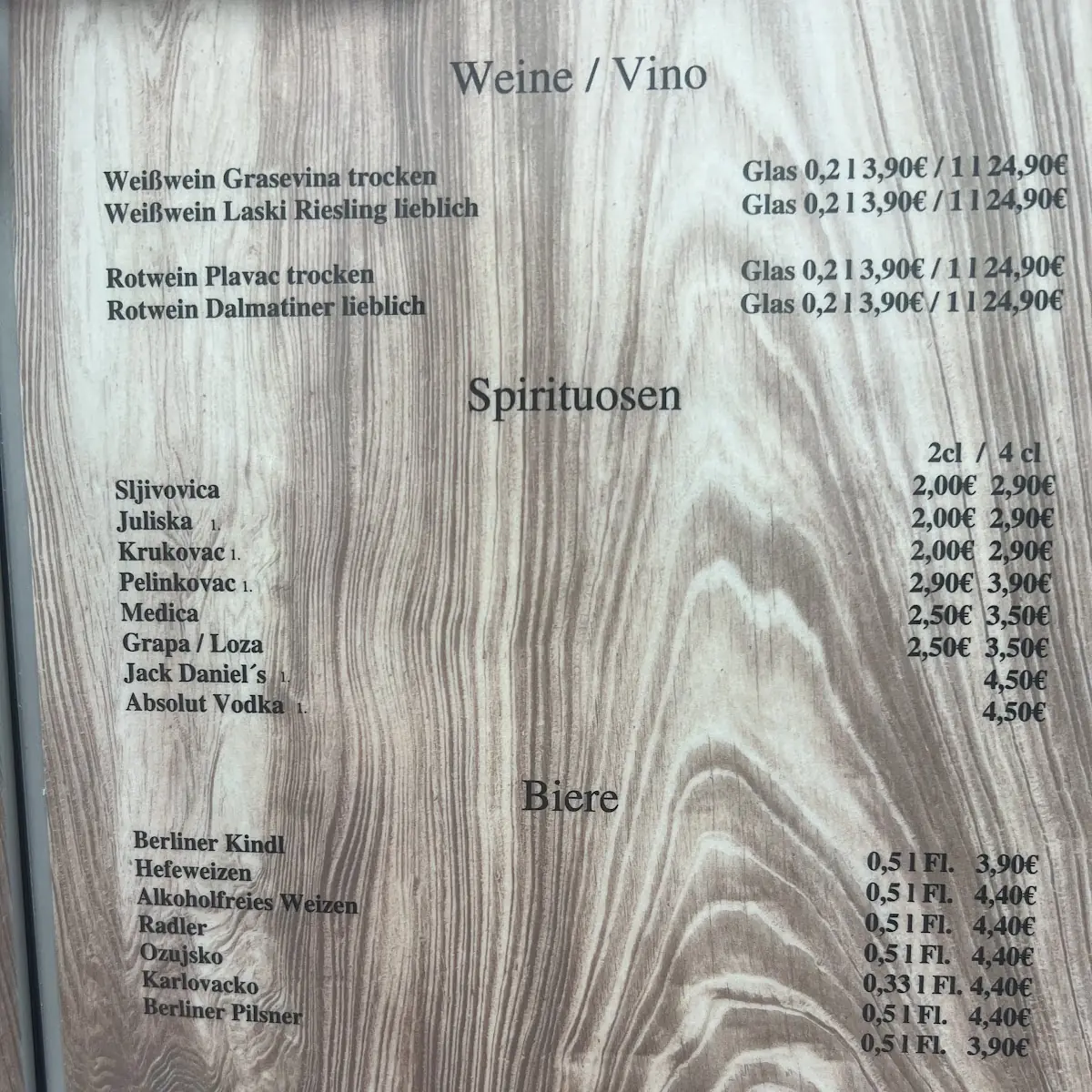 Speisekarte photo 4