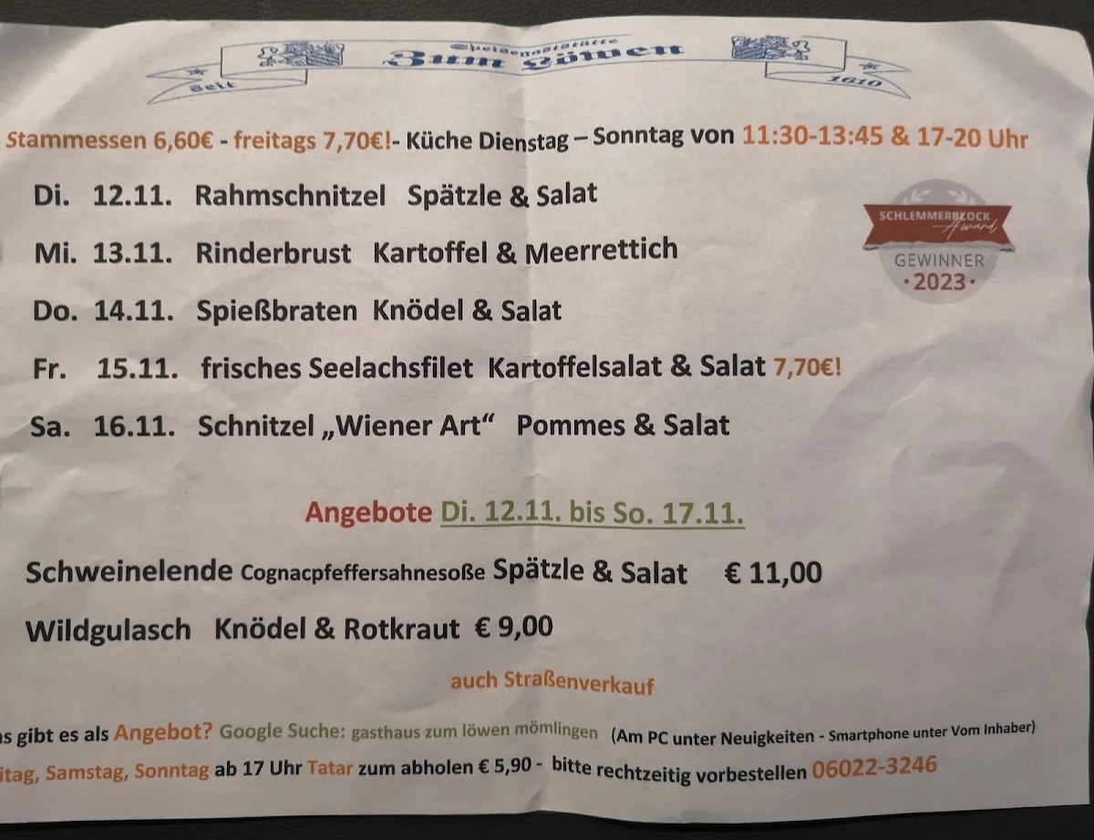 Speisekarte photo 8