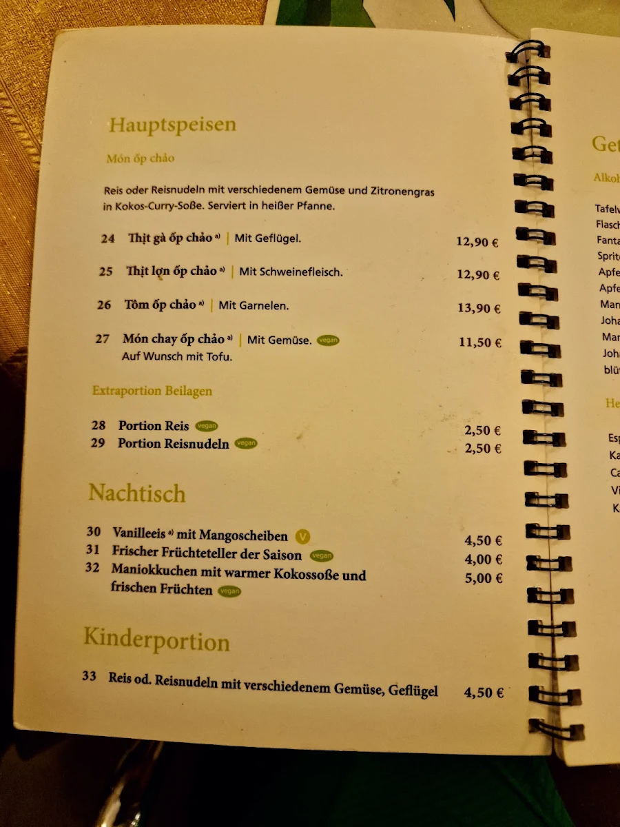 Speisekarte, Phở