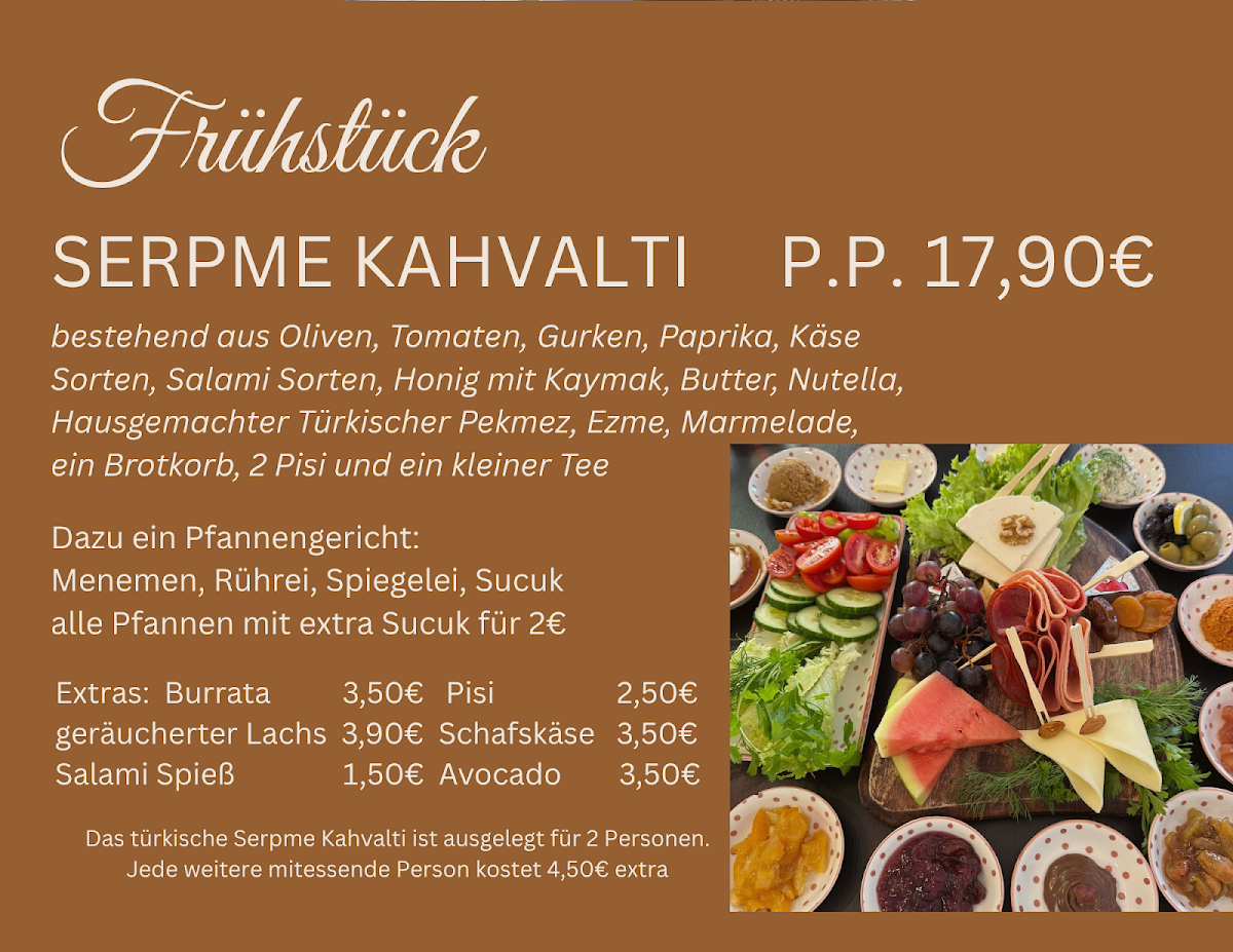 Speisekarte, nubi coffee Lounge