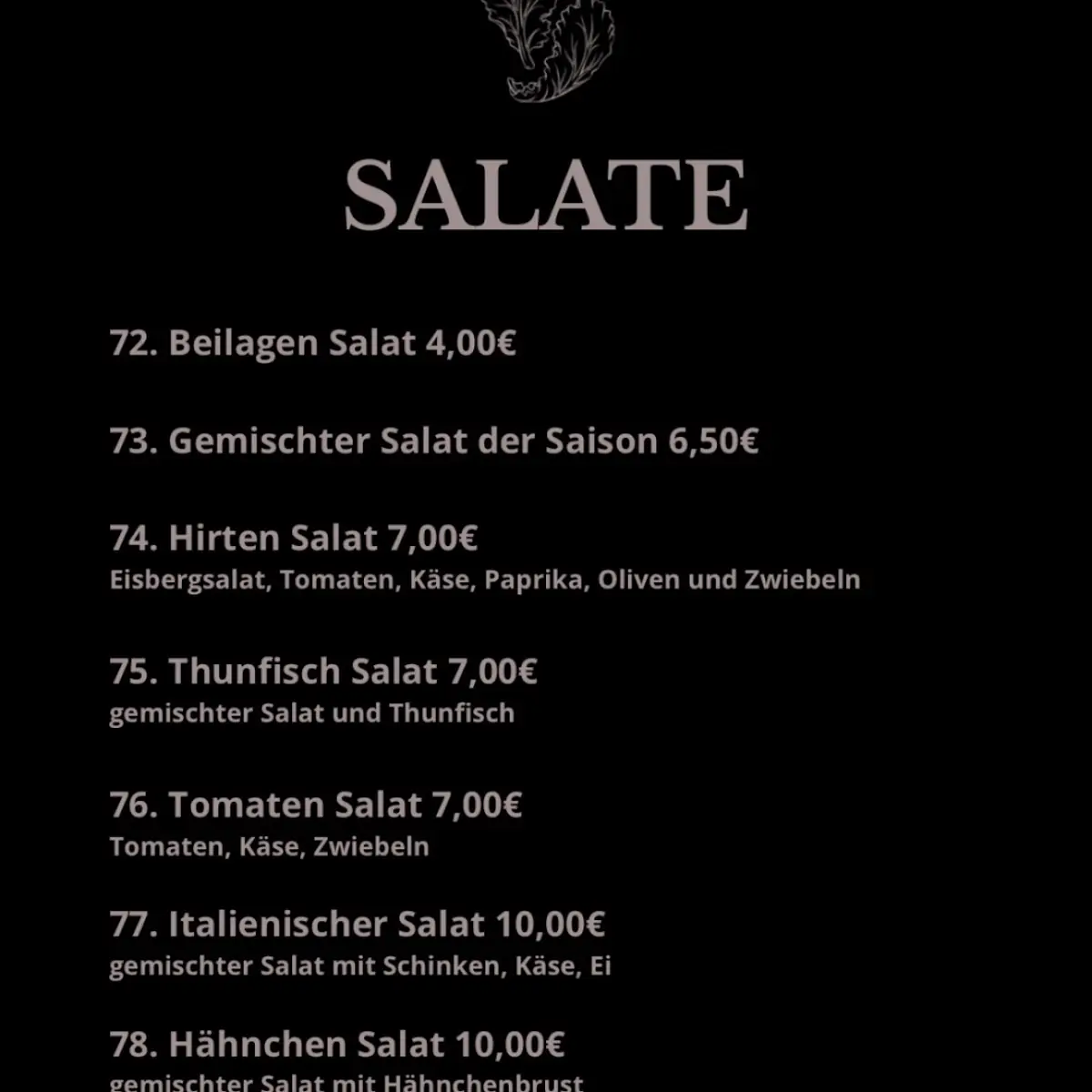 Speisekarte photo 4