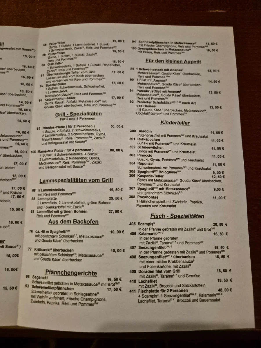 Speisekarte photo 2