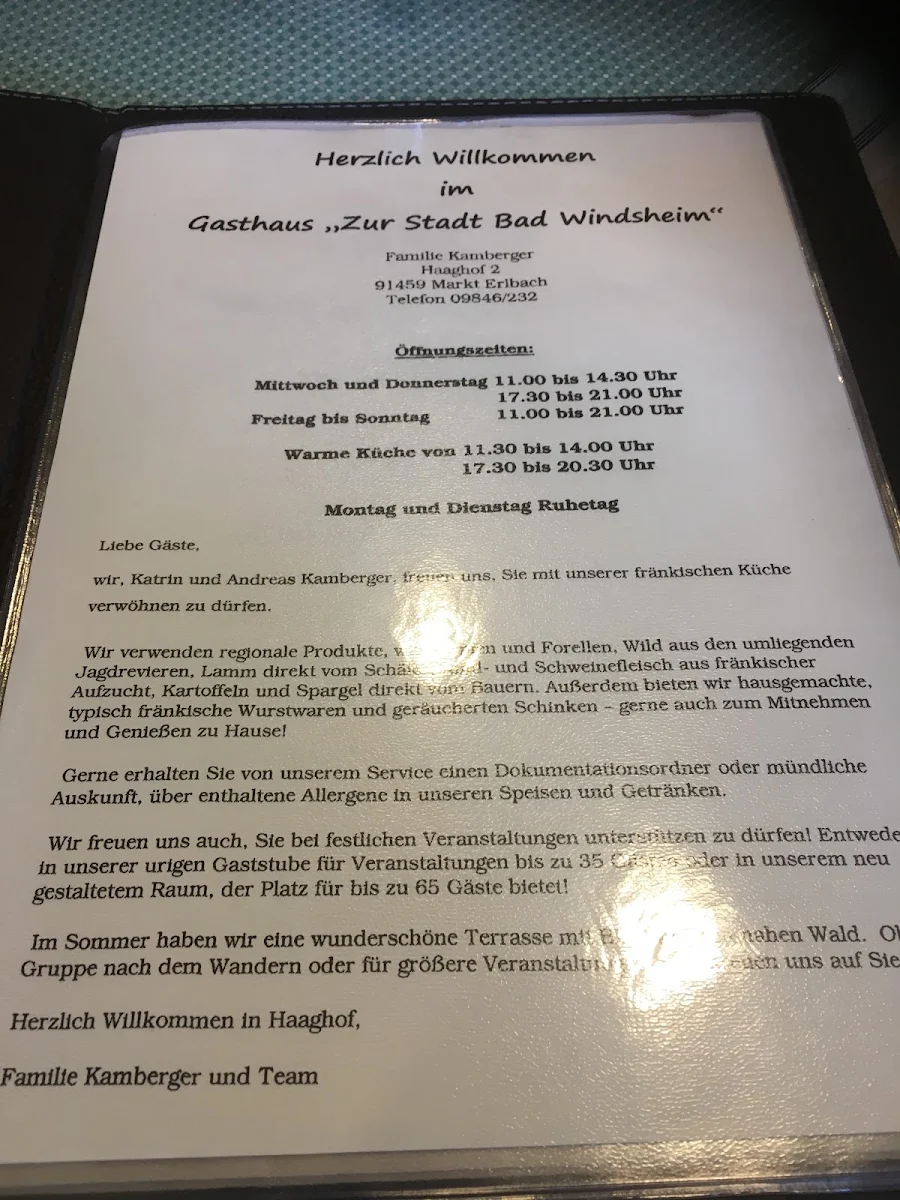Speisekarte photo 1