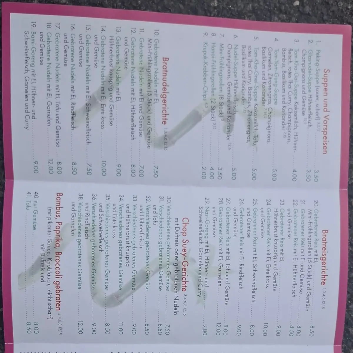 Speisekarte photo 3