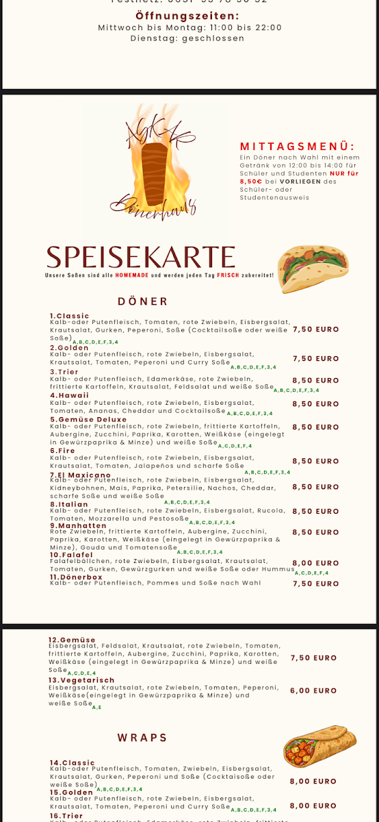 Speisekarte photo 4