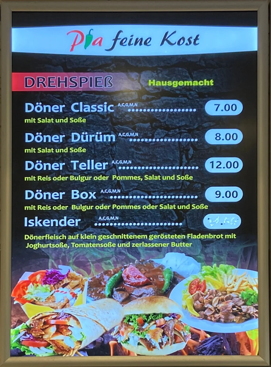 Speisekarte photo 1
