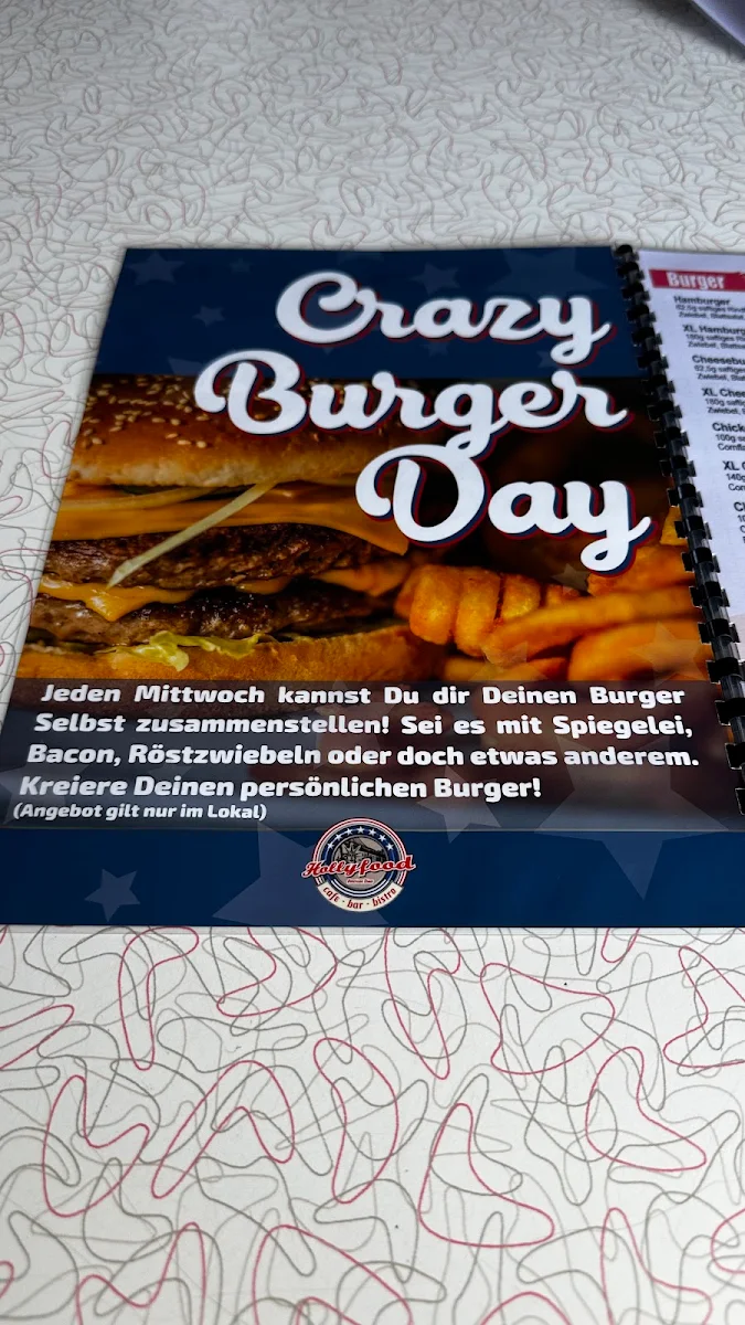 Speisekarte, Hollyfood