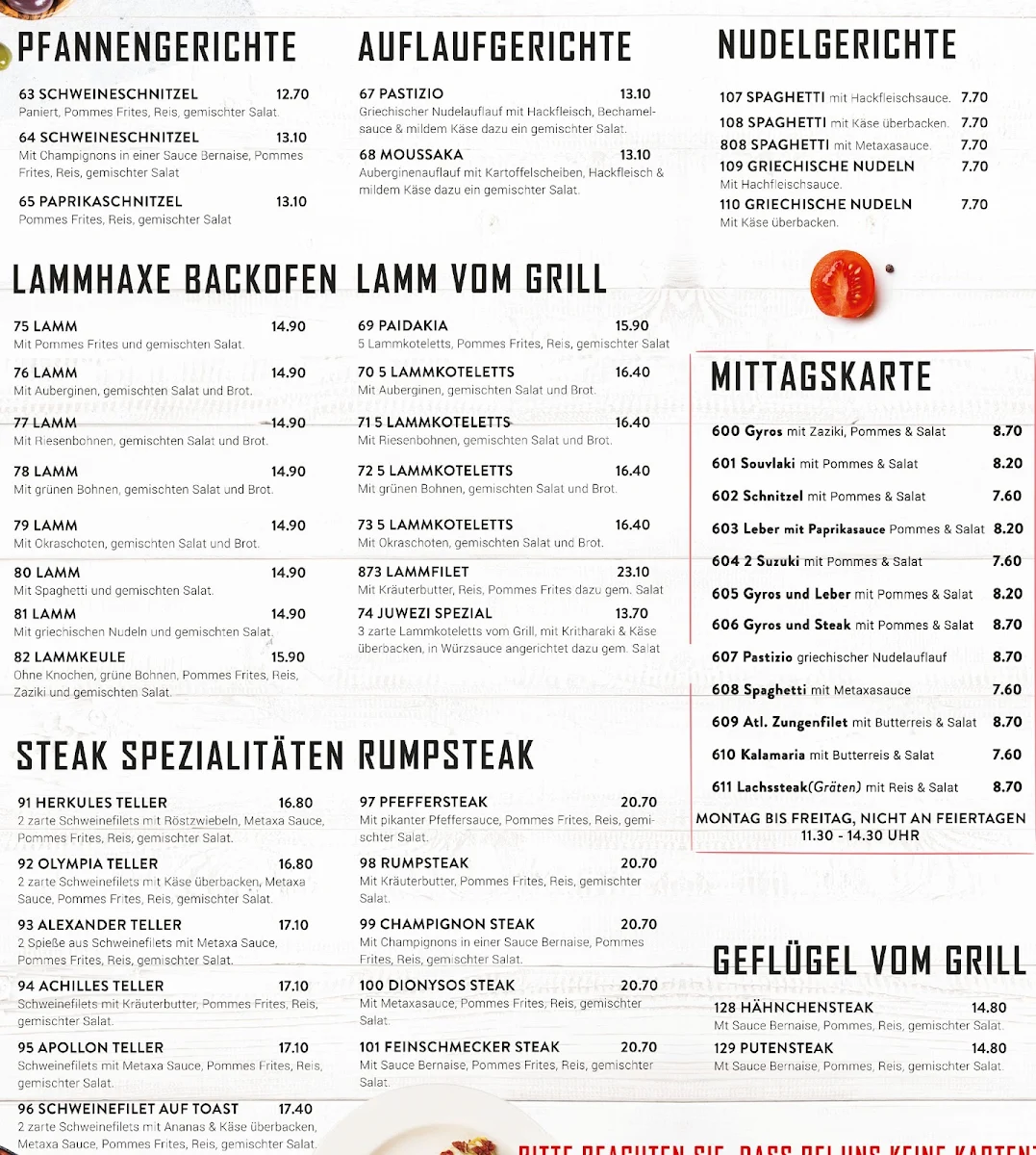 Speisekarte photo 7