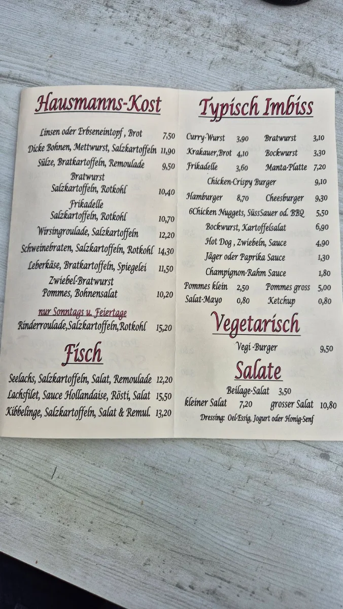 Speisekarte photo 1