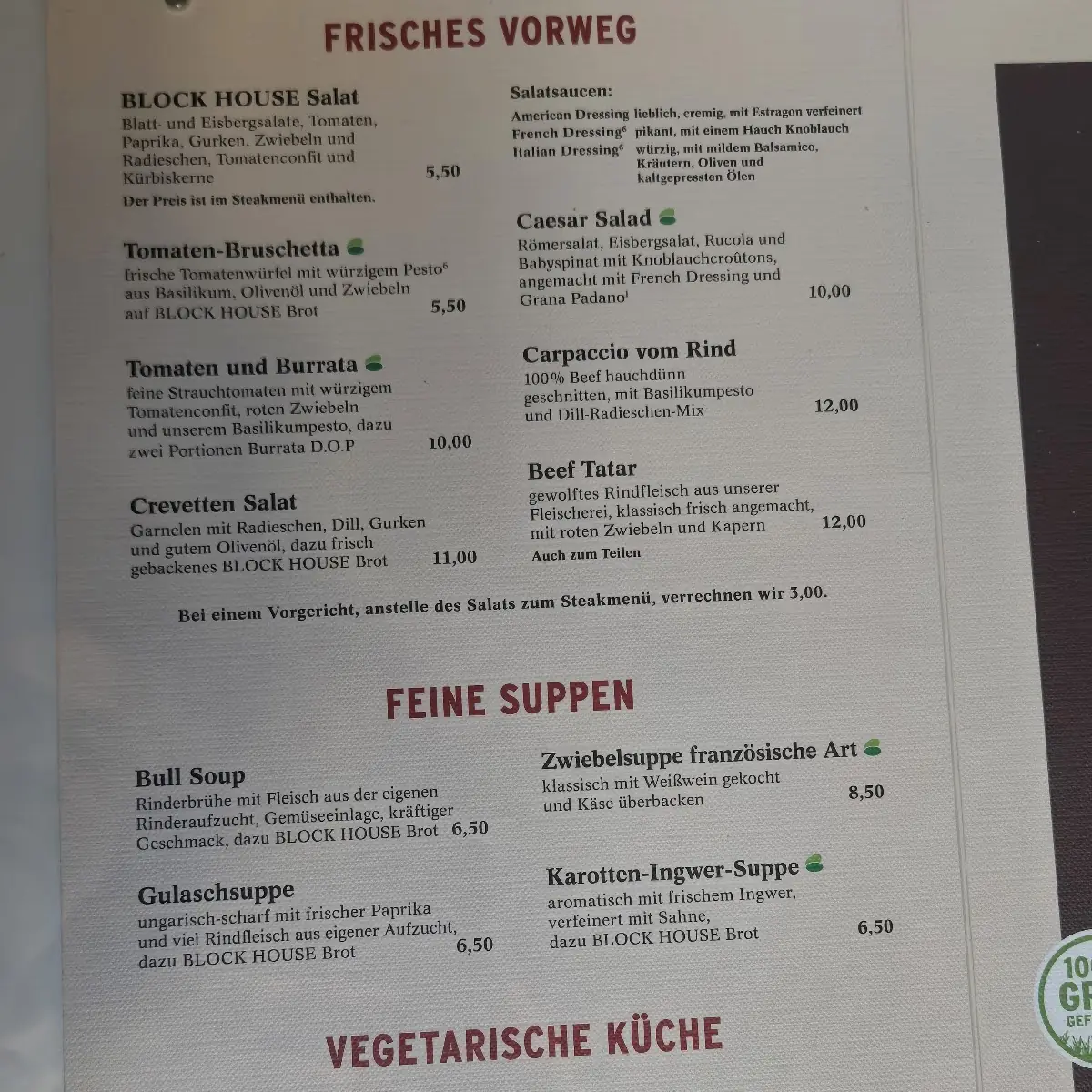 Speisekarte photo 5