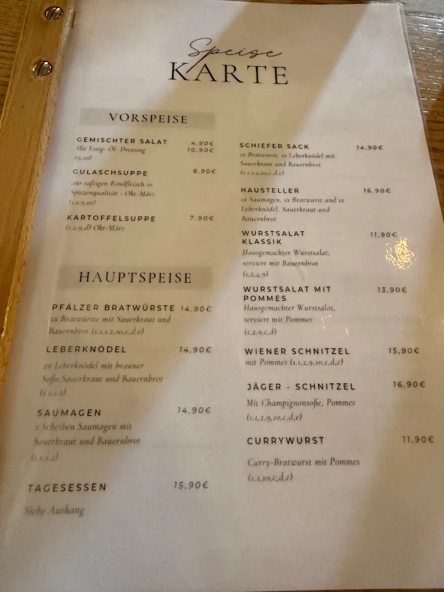 Speisekarte photo 2