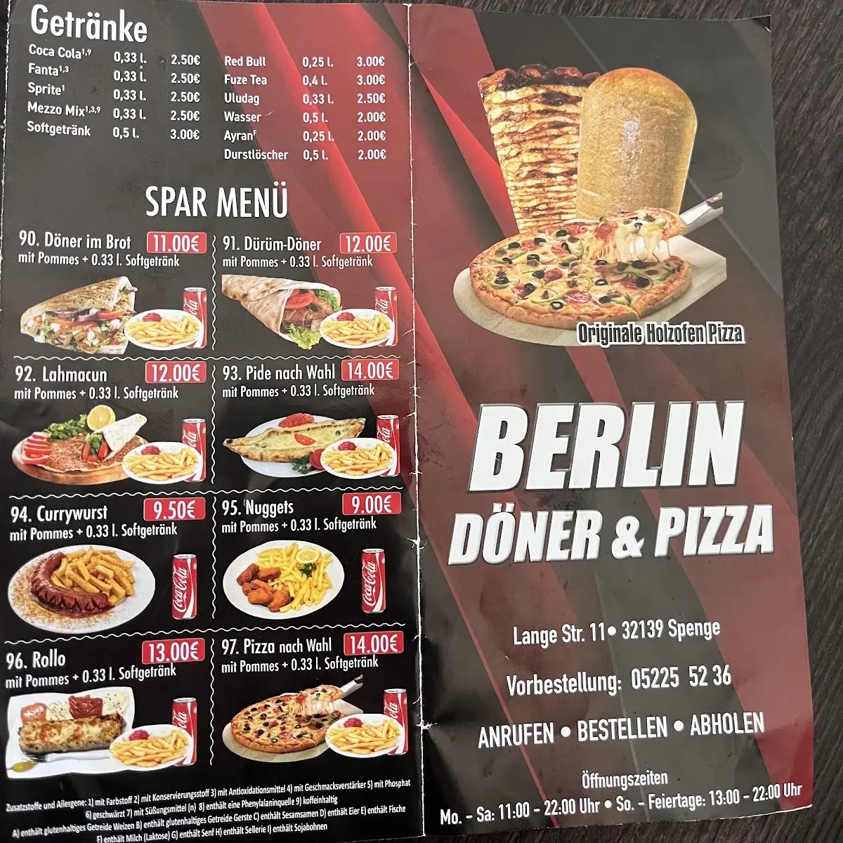 Speisekarte photo 1