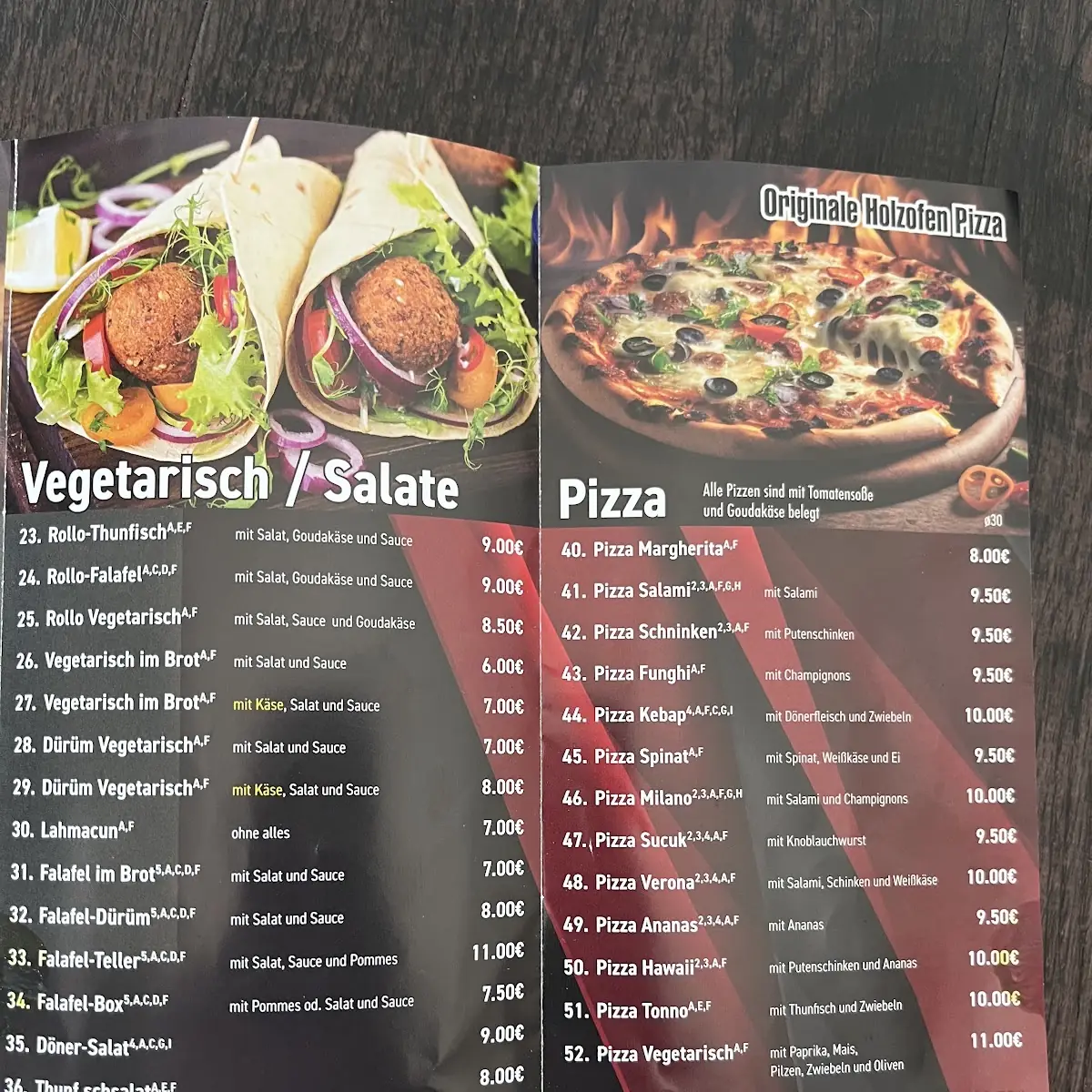 Speisekarte photo 2