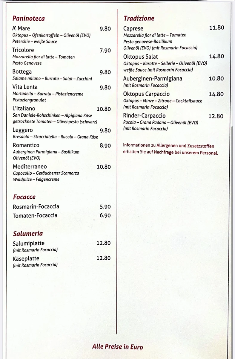 Speisekarte photo 2