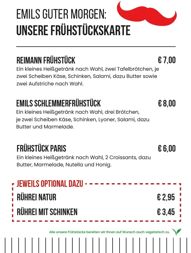 Speisekarte photo 2