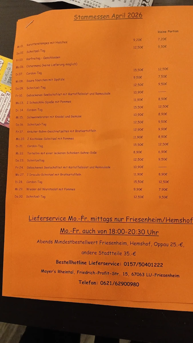 Speisekarte photo 1