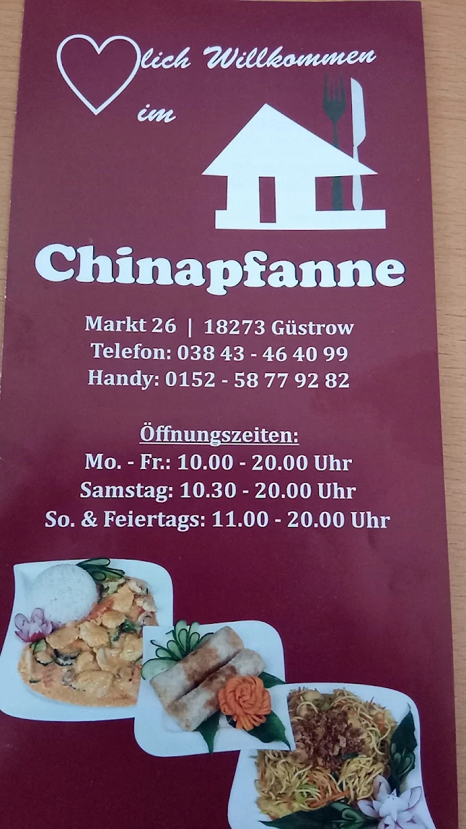 Speisekarte, China Imbiss