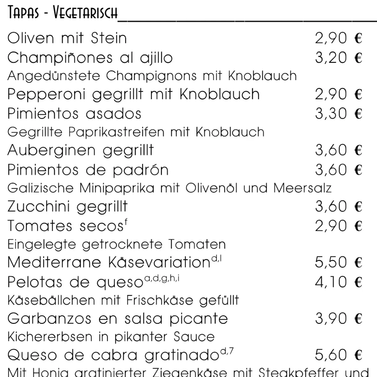 Speisekarte photo 10