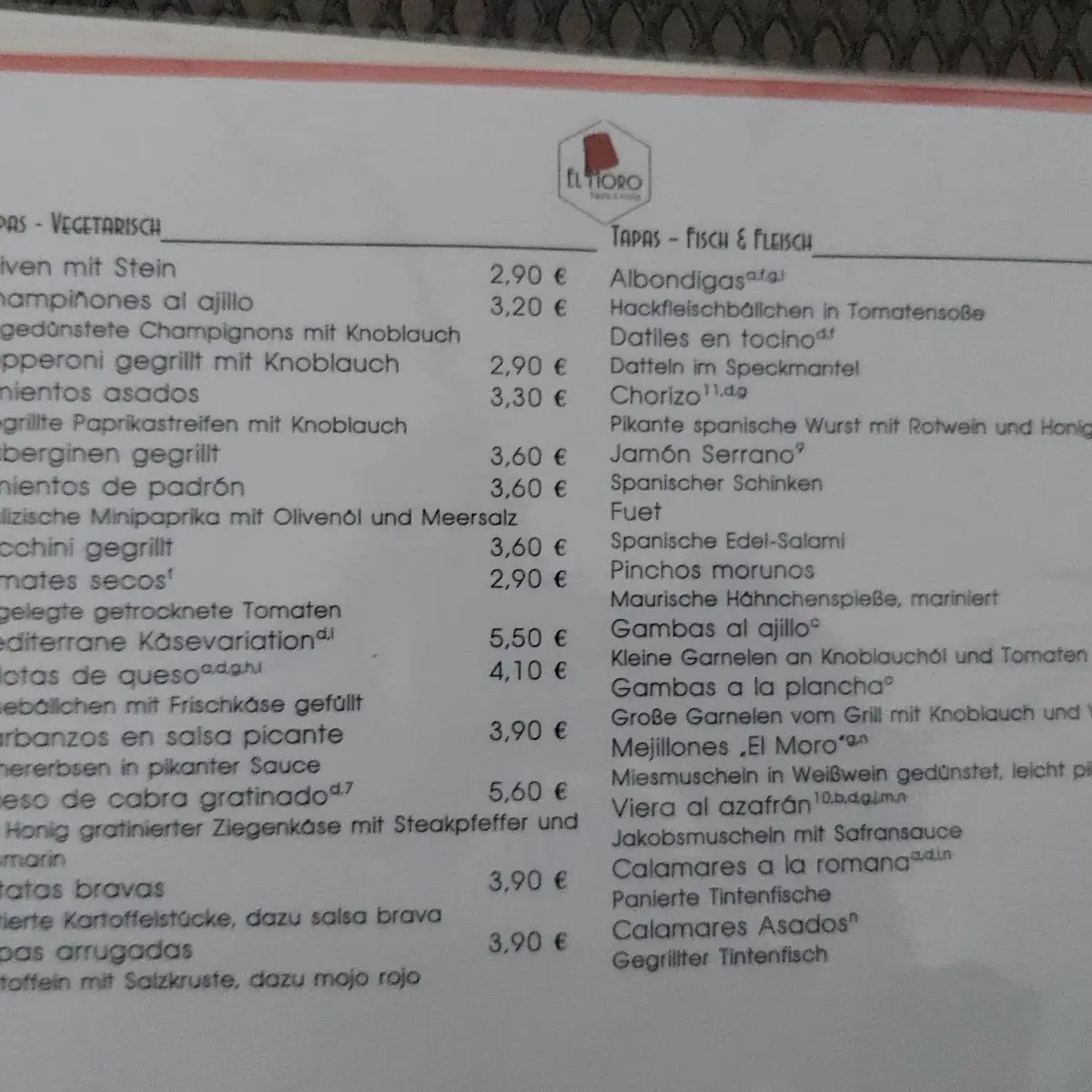 Speisekarte photo 4