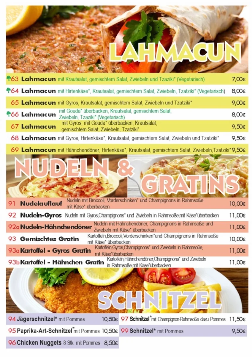 Speisekarte photo 1
