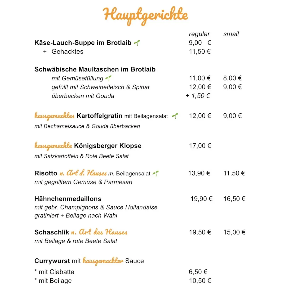Speisekarte photo 3