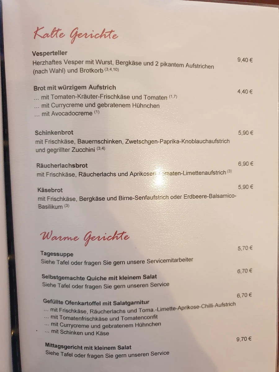 Speisekarte photo 3