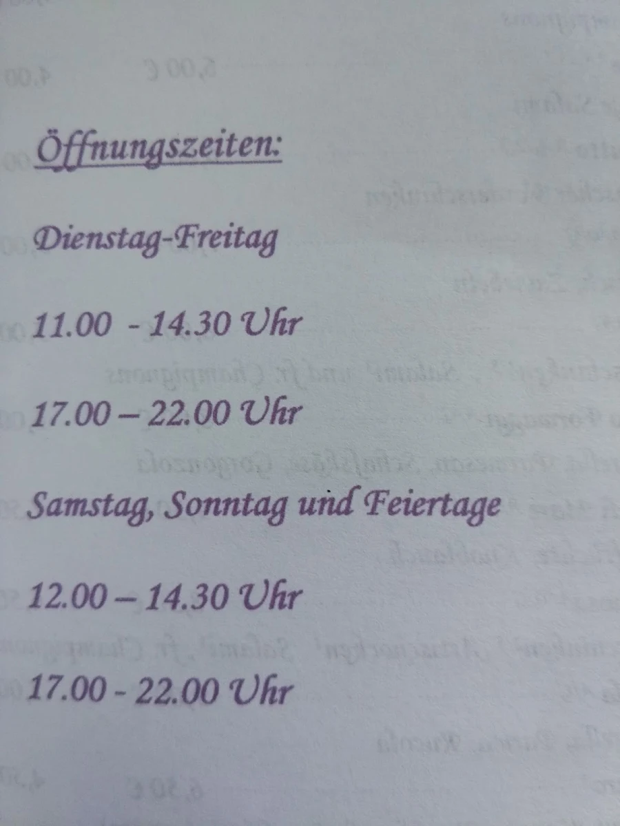 Speisekarte photo 2