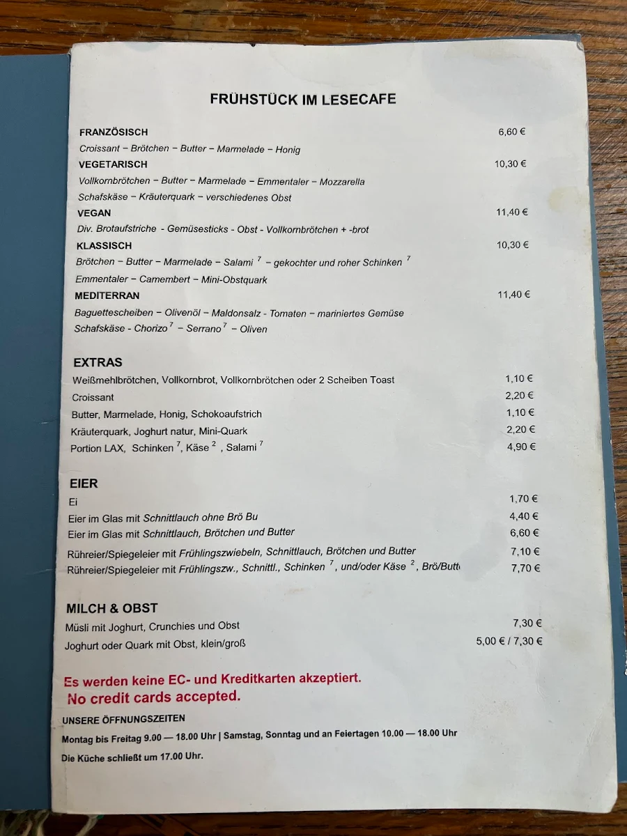 Speisekarte photo 2