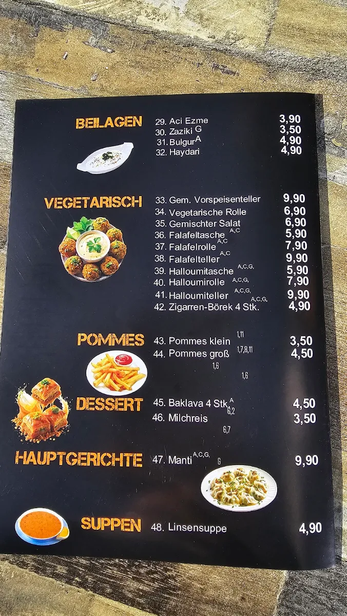 Speisekarte photo 3