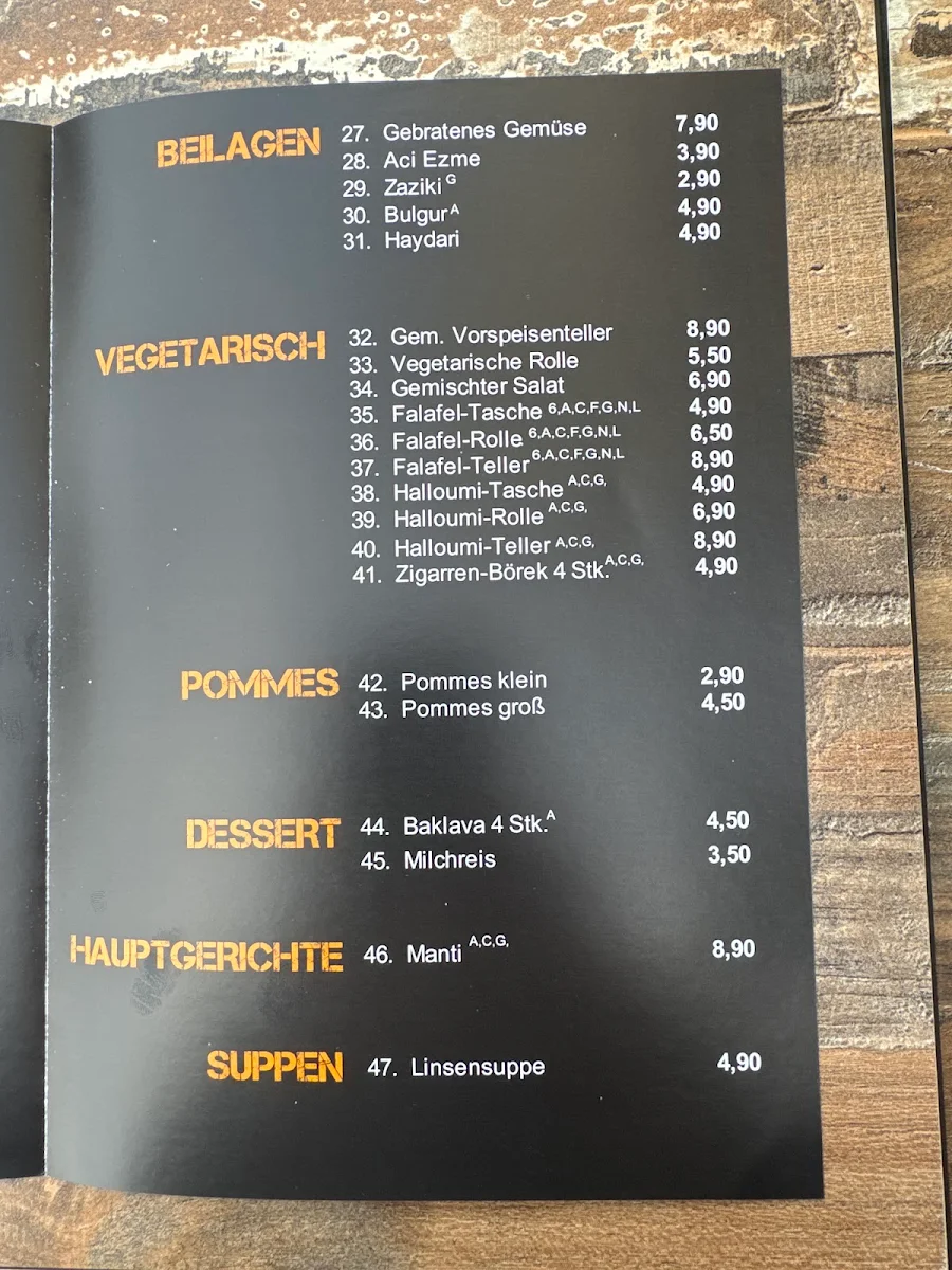 Speisekarte photo 6
