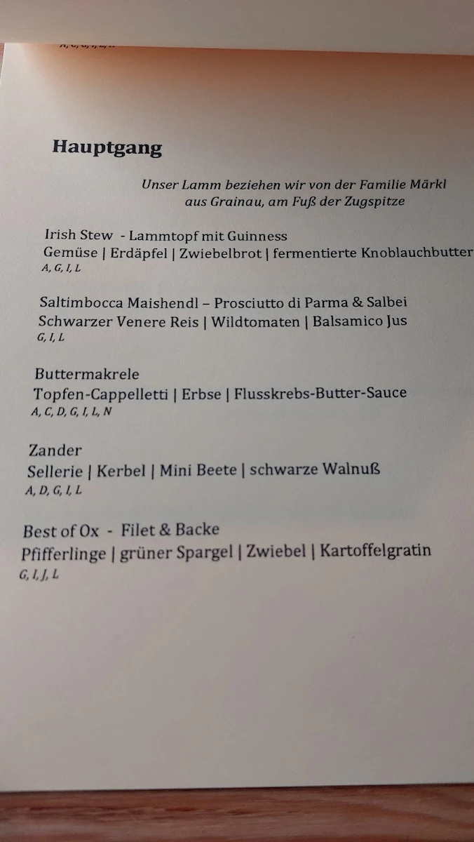 Speisekarte photo 2
