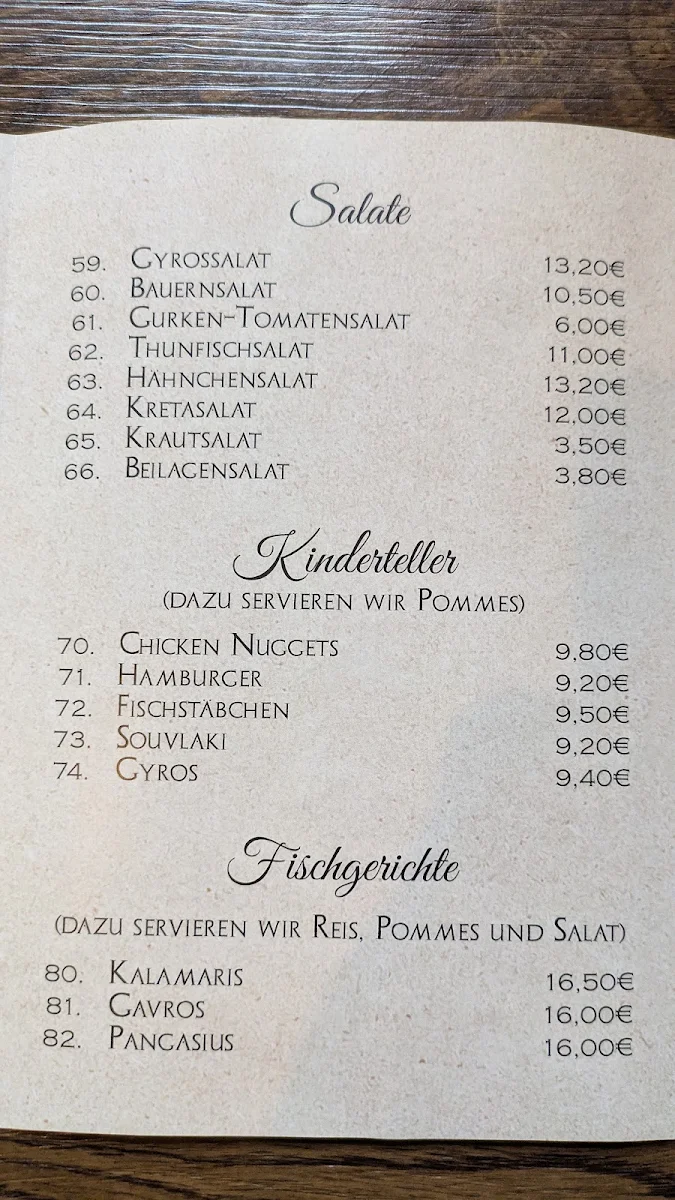 Speisekarte photo 3