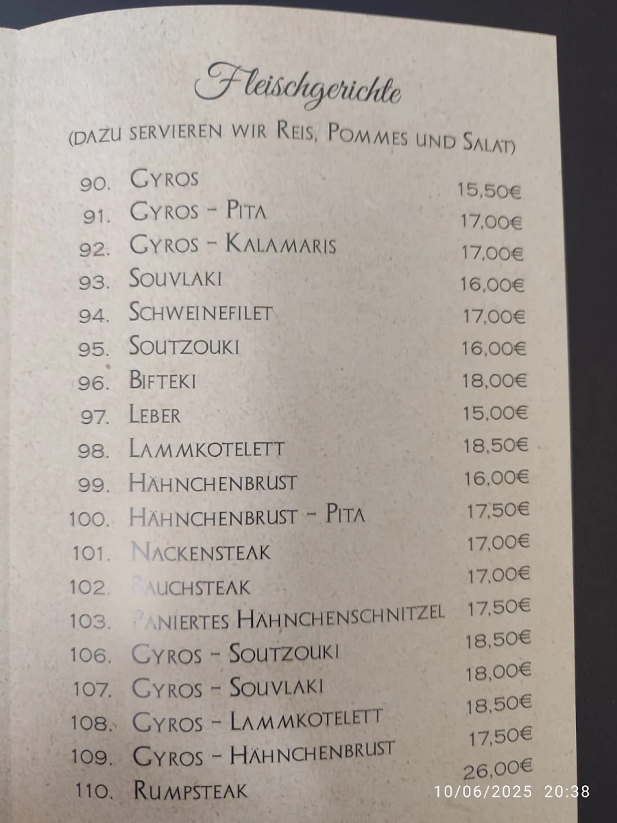 Speisekarte photo 5
