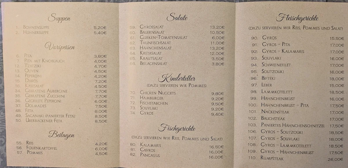 Speisekarte photo 6