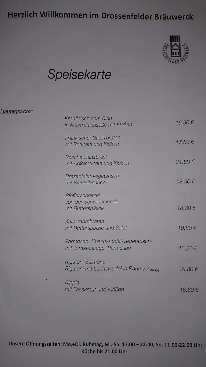 Speisekarte photo 1